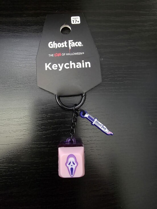 Bioworld Accessories - Scream Ghost Face Key Cap Fidget Clicker Keychain